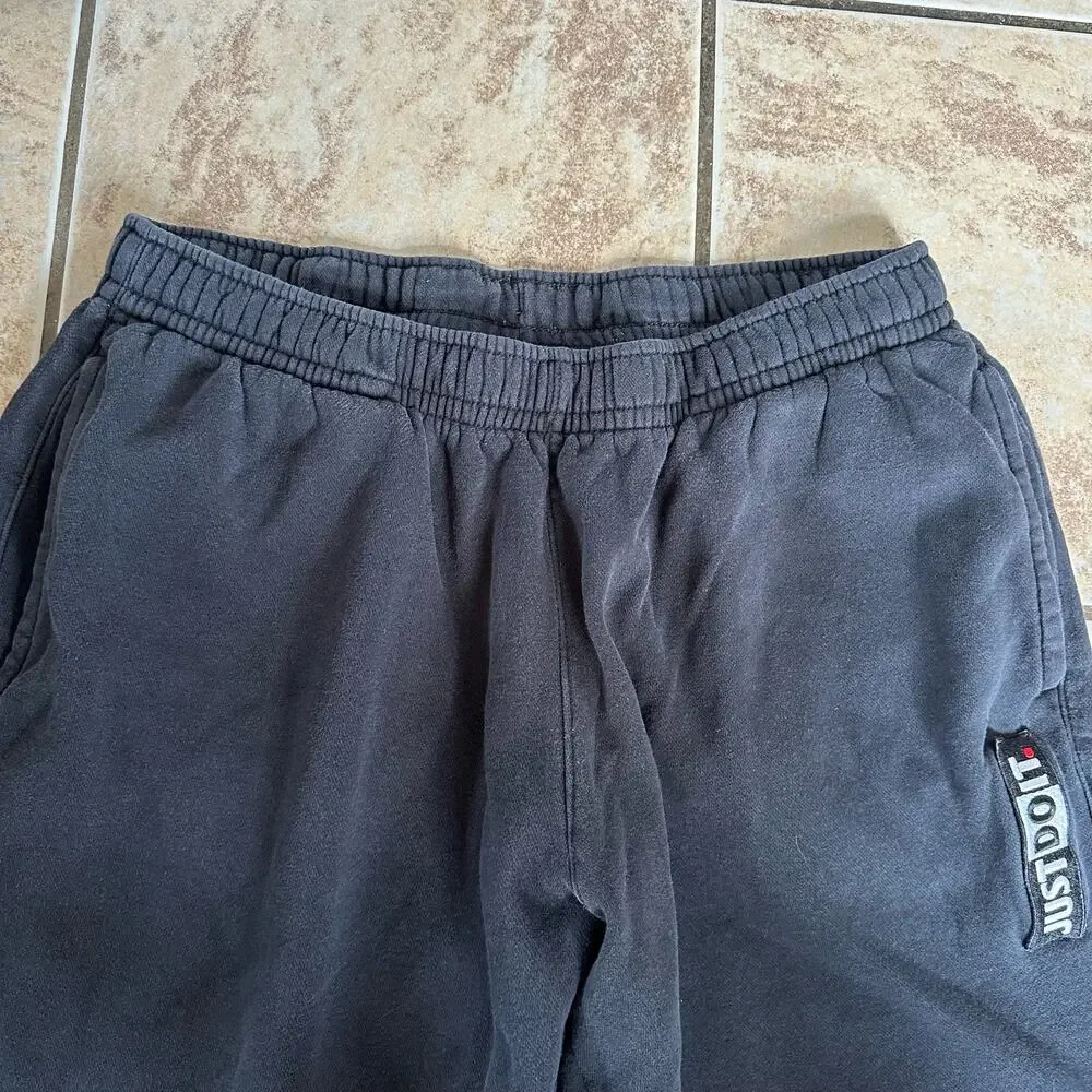 Nike Black Sweatpants Size Large Just Do‎ It Basic Logo Elastic Waist Pull On
